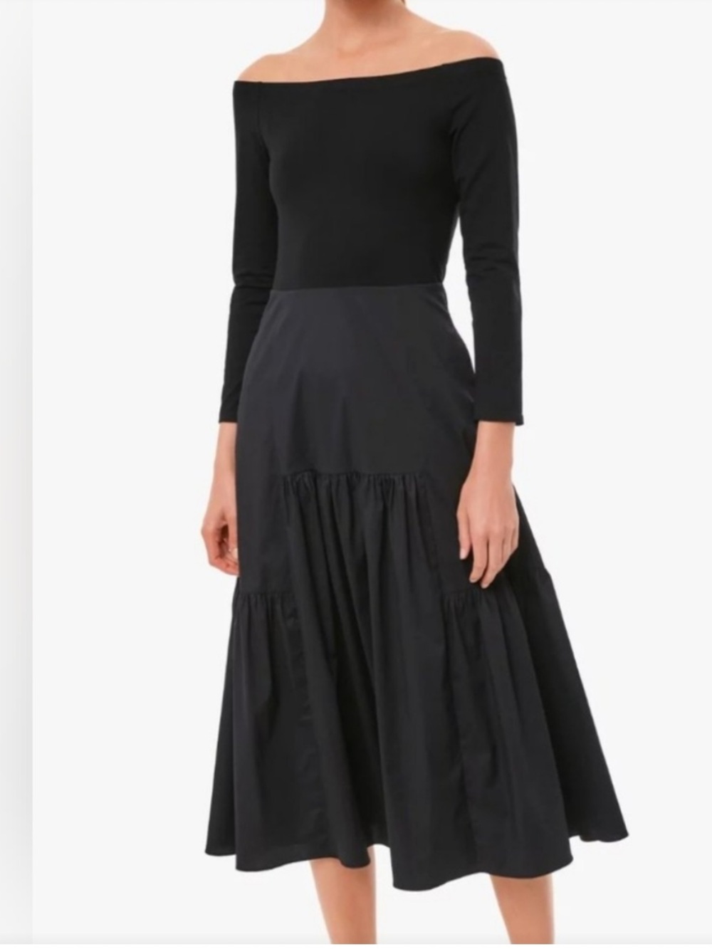 NWOT Tuckernuck Marissa Midi Dress .. Size S/ Black